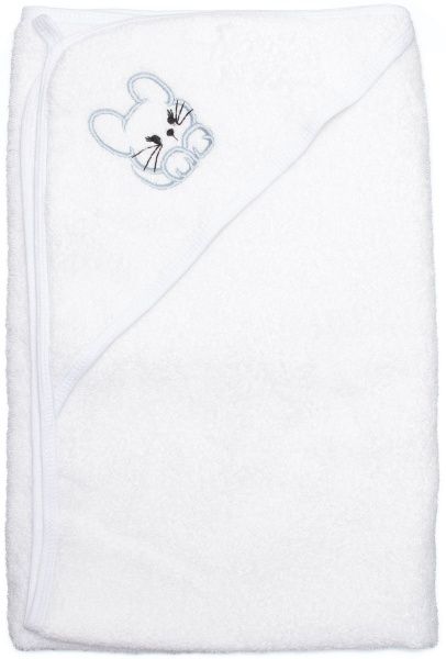 Полотенце Homeline уголок с вышивкой 90x90 см белый