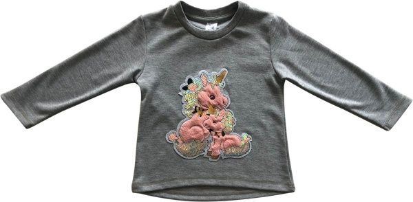 Джемпер Luna Kids 1067/22005 Единорог р.122-128 серый 
