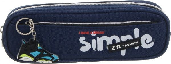 Пенал на блискавці Губи Nota Bene синій