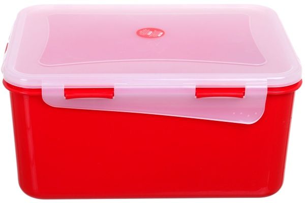 Контейнер Фієста 4 л прямокутний червоний Алеана