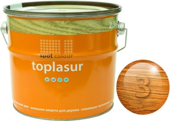 Лазур Spot Colour Toplasur №4 модрина напівглянець 2,5 л