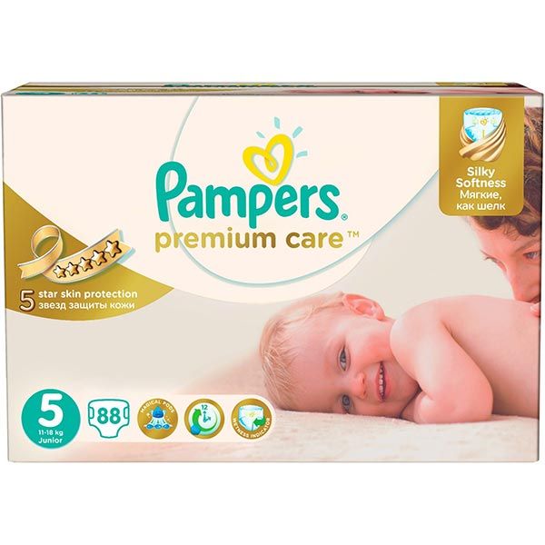 Подгузники Pampers Premium Care Junior Mega 11-18 кг 88 шт