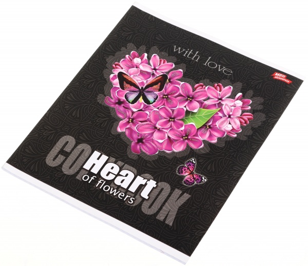 Тетрадь школьная с глитером 48 листов в клеточку в ассортименте Мечты сбываются