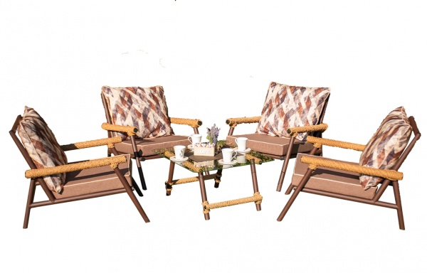 Комплект меблів Українські конструкції Техас коричнево-бежевий 