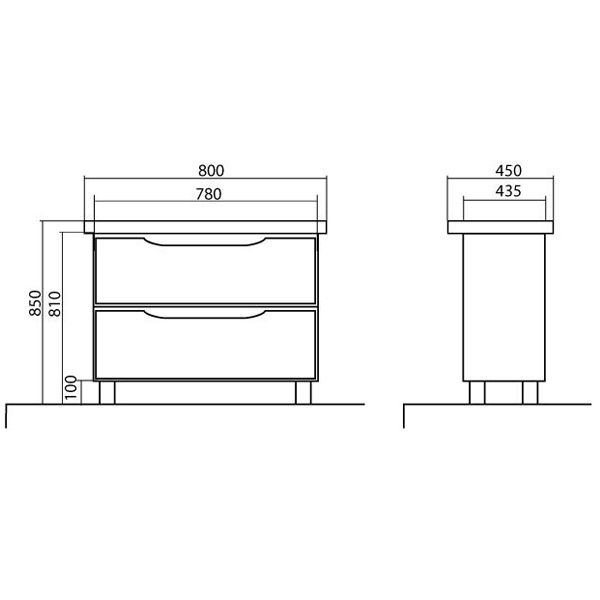 Тумба напольная Aqua Rodos Венеция 100 с умывальником венге