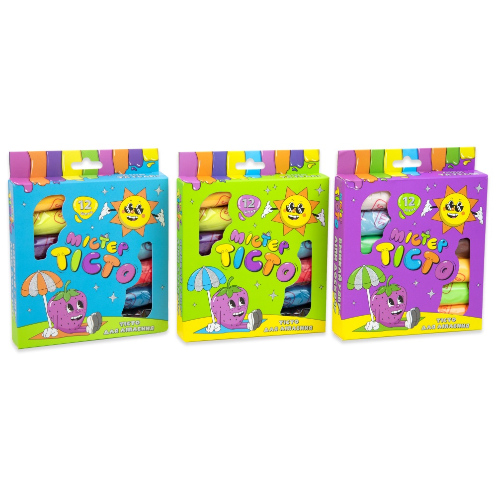 Набір для ліплення Strateg Містер тісто 12 шт 41002