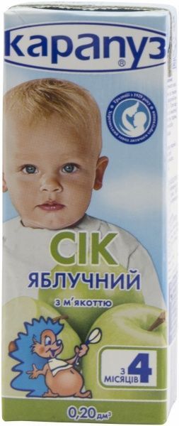 Сік Карапуз Яблучний з м'якоттю 200 мл