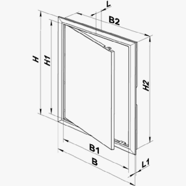 Дверцы ревизионные Вентс пластиковые Д 250x400
