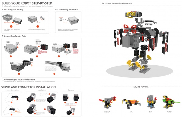 Робот программируемый UbTech Jimu Explorer 7 servos (JR0701) 