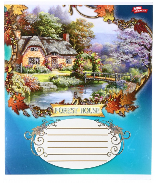 Тетрадь школьная с глитером 18 листов в линейку в ассортименте Мечты сбываются