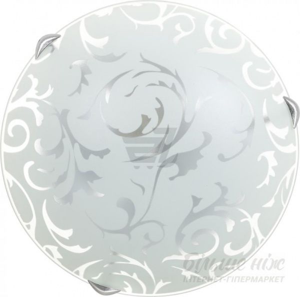 Светильник настенно-потолочный УТ Сяйво НПБ Вензель 2x60 Вт E27 белый 3004 