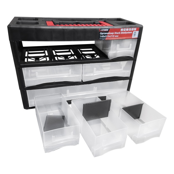 Органайзер для мелких деталей Stark Stark BinSystem 140x315x210 мм 100006311 
