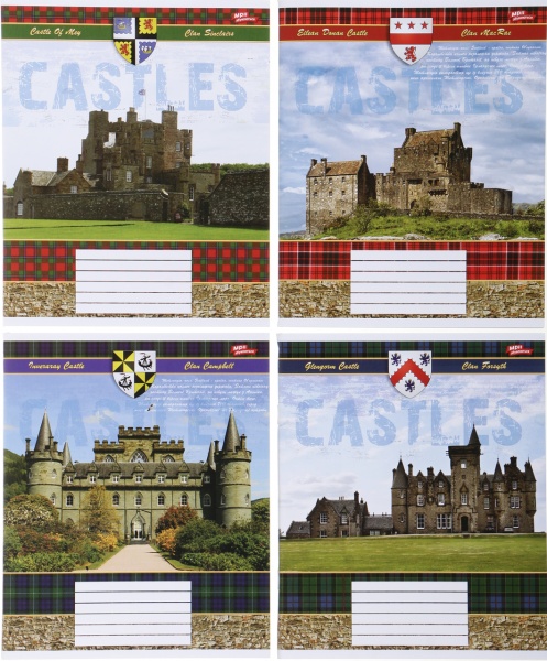 Комплект тетрадей 60 листов в клетку 12 шт. Мечты сбываются