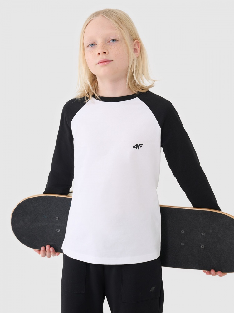 Лонгслив 4F LONGSLEEVE M420 4FJWSS25TLONM420-10S р.128 белый