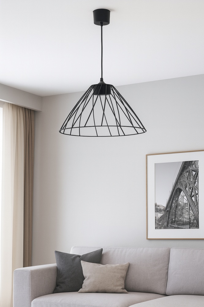 Світильник підвісний LIGHT SET KOSA 1xGX53 чорний