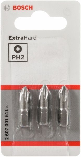 Біта Bosch XH PH2x25 мм 3 шт. 2607001511