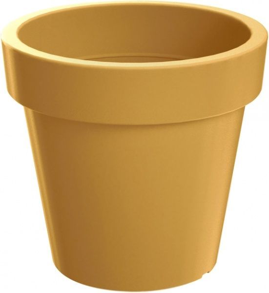 Горшок пластиковый Prosperplast Lofly круглый 1л горчичный (70709-117) 