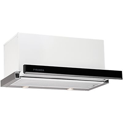 Вытяжка Pyramida TL full glass 1000 inox black/U 60 см