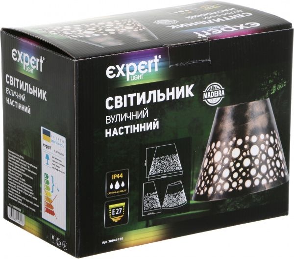 Светильник уличный настенный Expert Madeira ELNX-19221-W E27 60 Вт IP20 античная латунь 