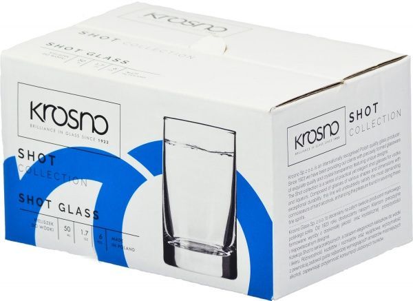 Набор рюмок для водки Shot 50 мл 6 шт. Krosno