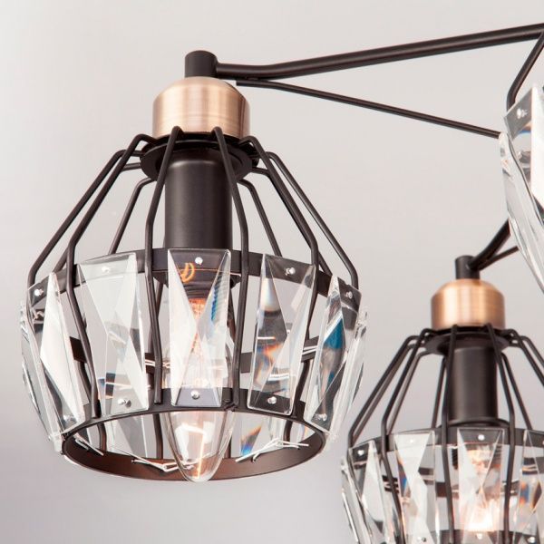 Люстра потолочная Strotskis Lord 70075/5 5x60 Вт E14 черный 