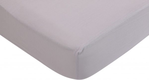 Простынь на резинке 160x200 см голубой Luna