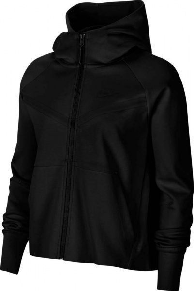 Джемпер Nike W NSW TCH FLC WR HOODIE FZ CW4298-010 р. XL черный