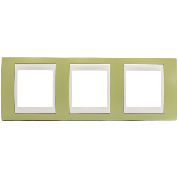 Рамка Unica MGU6.006.563 хамелеон зеленое яблоко/бежевый