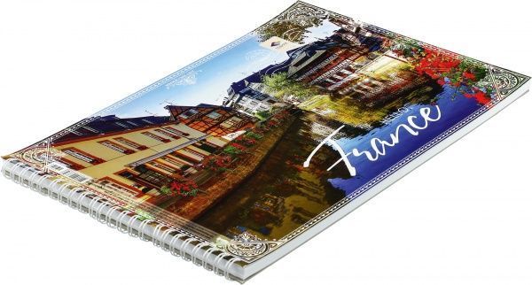 Альбом для малювання на спіралі 40 аркушів Привіт світ Поділля