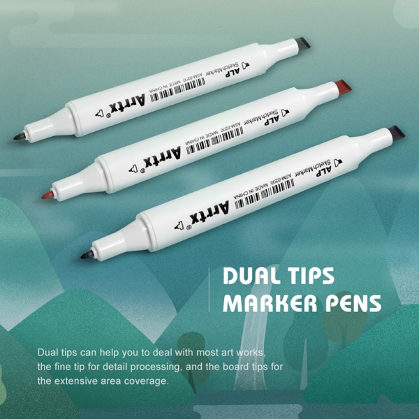 Набір маркерів Arrtx спиртових Alp ASM-0280A 80 кольорів LC302192 