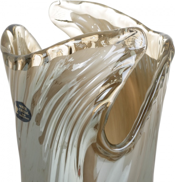 Ваза серая Nabil grey 21x44x21 см White cristal