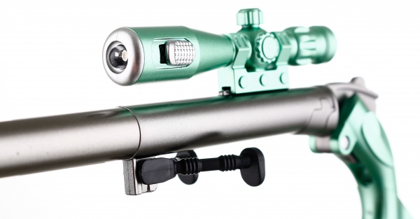 Ручка гелевая Винтовка зеленая чернила синие 