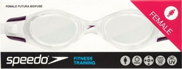 Очки для плавания Speedo 8080358180 Futura Biofuse Female 8-080358180 one size фиолетовый