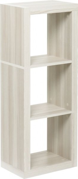 Стеллаж двухсторонний Inteo Кубус МИКС 1х3 438x1146x290 мм клен 