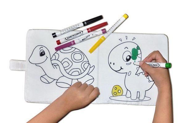 Набір для малювання Malinos Babyzauber 10 фломастерів + м'яка розмальовка
