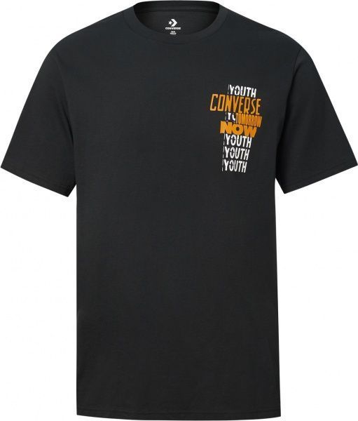 Футболка Converse YOUTH NOW SS TEE CONVERSE BLACK 10019928-001 XL чорний