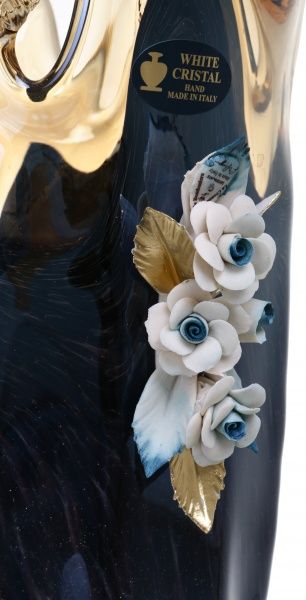 Ваза стеклянная синяя Murano 27x23x42 см White cristal