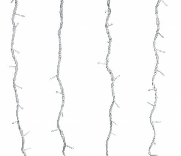 Электрогирлянда Девилон Завеса белая встроенный светодиод (LED) 192 ламп 2,6 м 