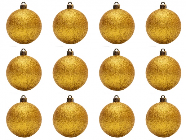 Набор елочных шаров Девилон 251093 d60 мм 12 шт./уп. 