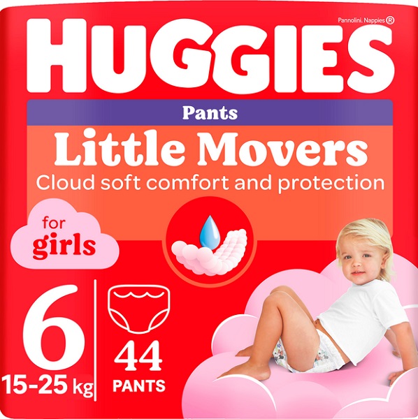 Подгузники-трусики Huggies Pants girl 6 15-25 кг 44 шт.