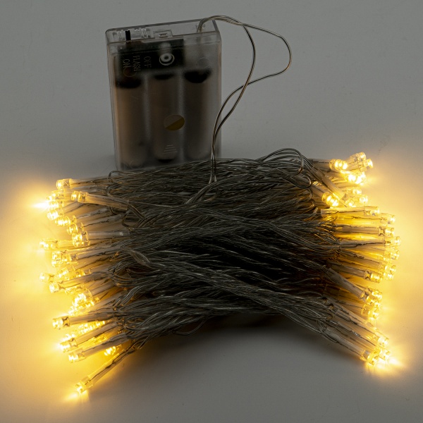 Декоративная гирлянда Altalusse (INL-2401B-100 Warm) встроенный светодиод (LED) 100 ламп 10 м 