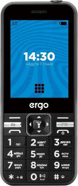 Мобильный телефон Ergo Е281 Dual Sim black