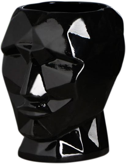 Ваза керамическая Nana ceramics Кай 19 см черный глянец 
