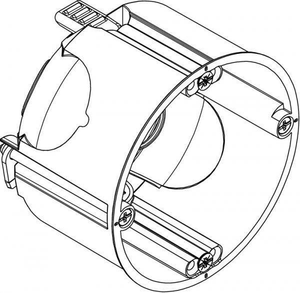 Коробка установча OBO Bettermann HG 47-L для гіпсокартонних стін 68x47 поліпропілен 2003806 