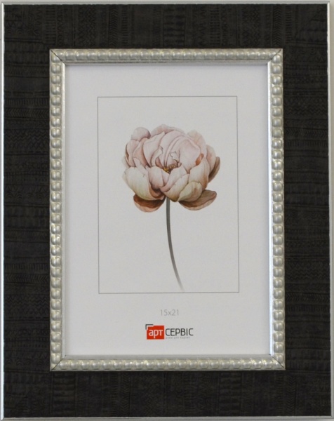 Рамка для фото Арт-Сервіс ЭА-01811 1 фото 21х30 см черный с серебряным 