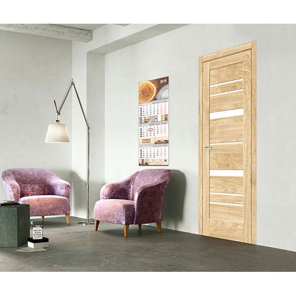 Дверное полотно ОМиС Rino 02 ПО 800 мм дуб саванна