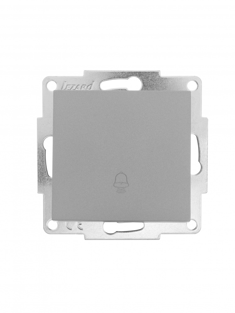 Кнопка звонка Lezard Vesna серый 742-3588-103