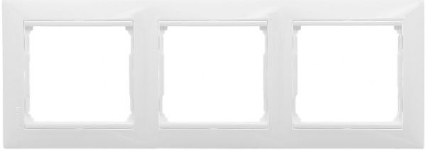 Рамка тримісна Legrand Valena горизонтальна білий 774453