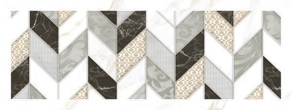 Плитка InterCerama Axon декор сірий 15х40 / Д 229 071 