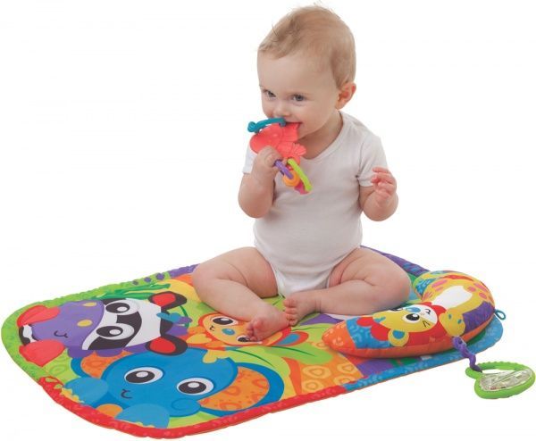 Развивающий коврик Playgro Зоопарк с подушечкой 69 719